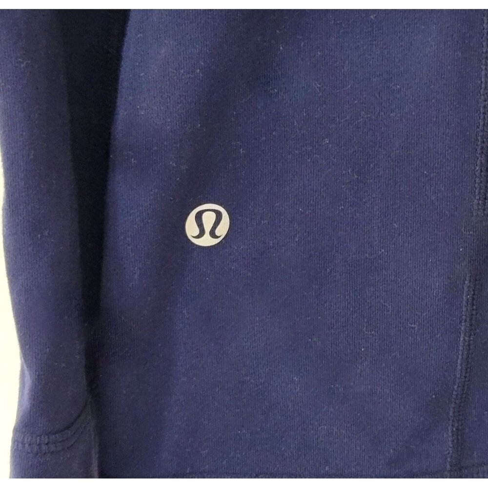 Lululemon Athletica Blue Zip Front Jacket Women's Size 6 - Picture 4 of 5